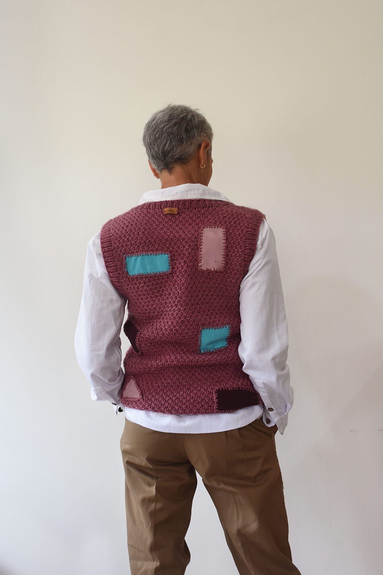 CHALECO geometrico con botones