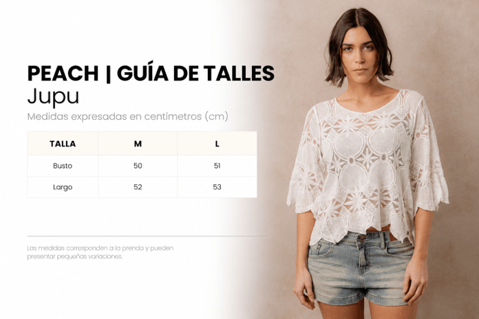 Guía de talles de BUZO JUPU
