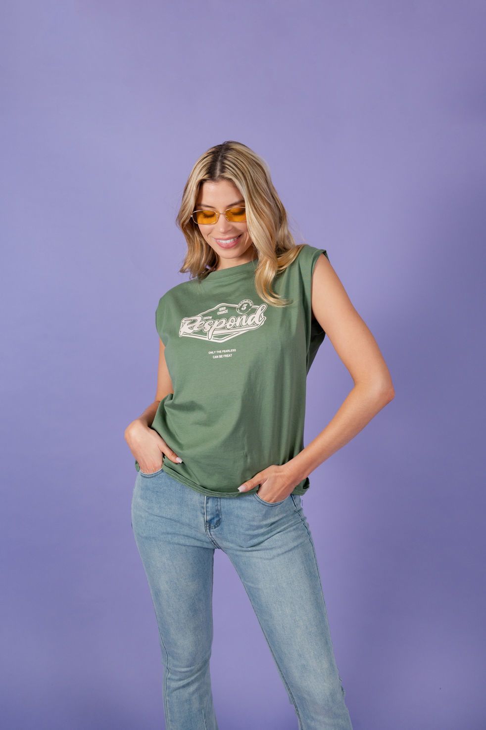 T-SHIRT ESTAMPA RESPOND
