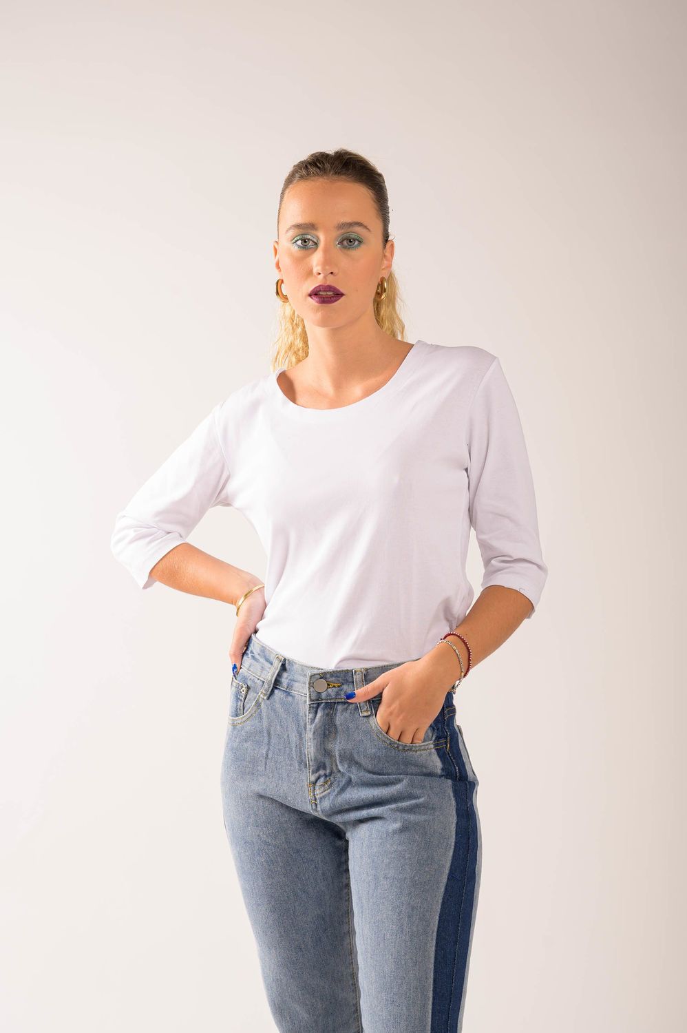 REMERA BASICA 3/4
