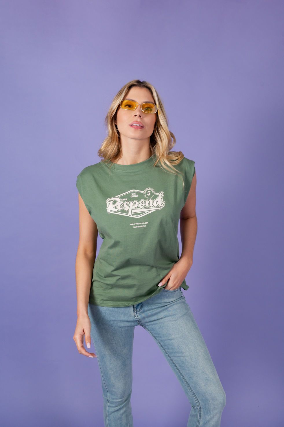 T-SHIRT ESTAMPA RESPOND