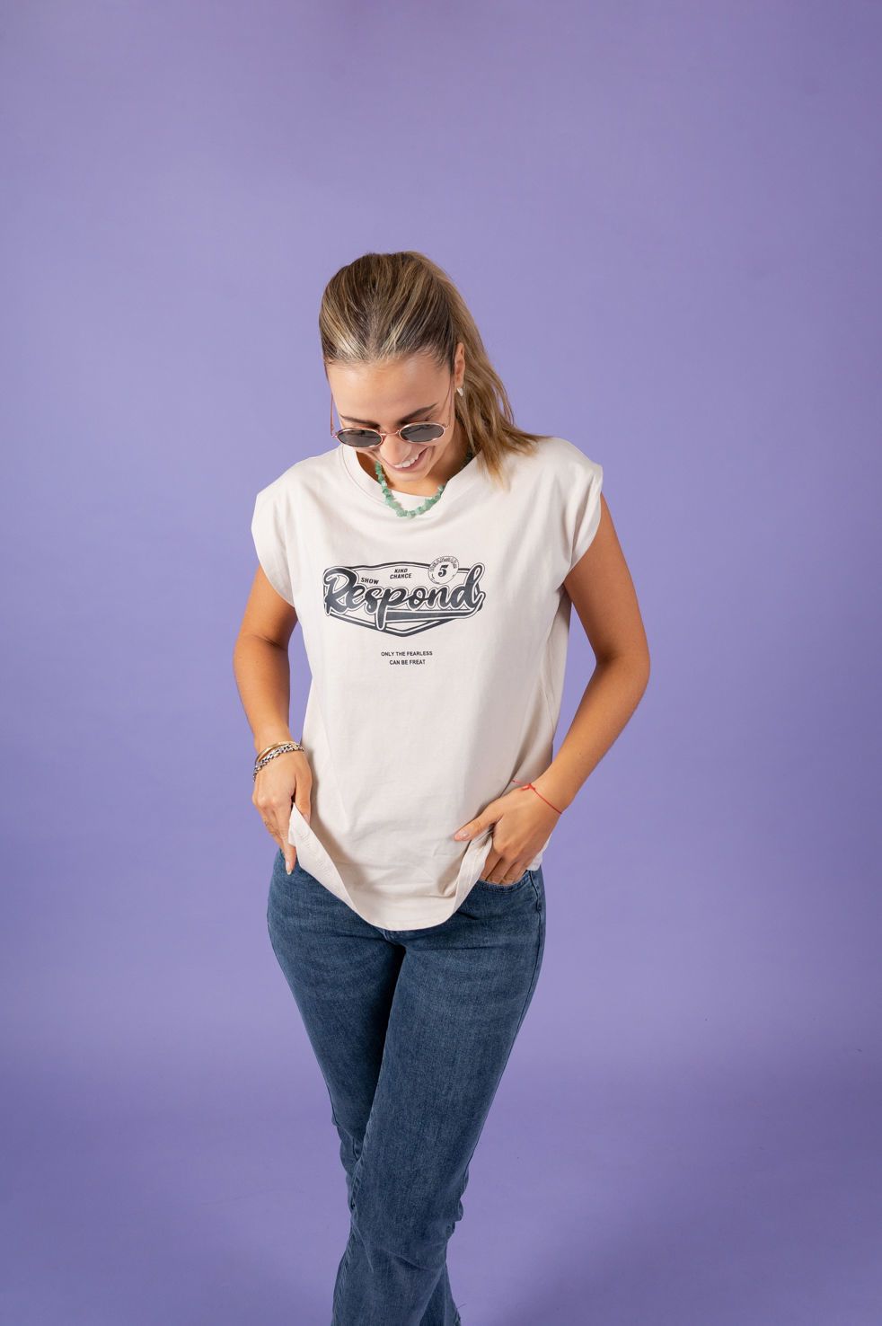 T-SHIRT ESTAMPA RESPOND