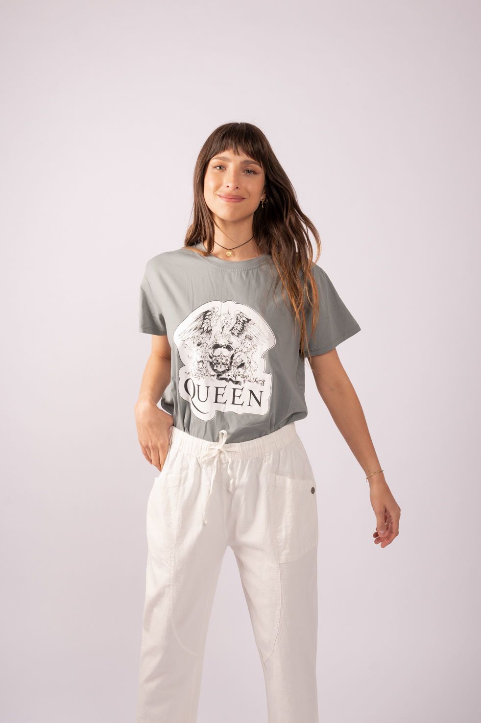 T-SHIRT ESTAMPADA QUEEN