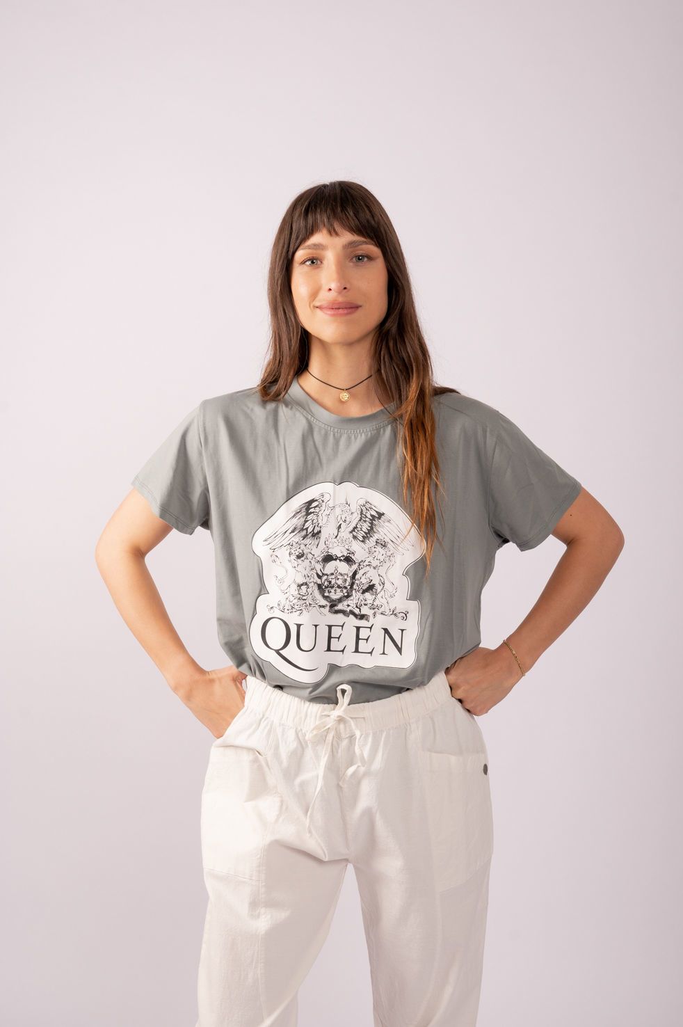 T-SHIRT ESTAMPADA QUEEN