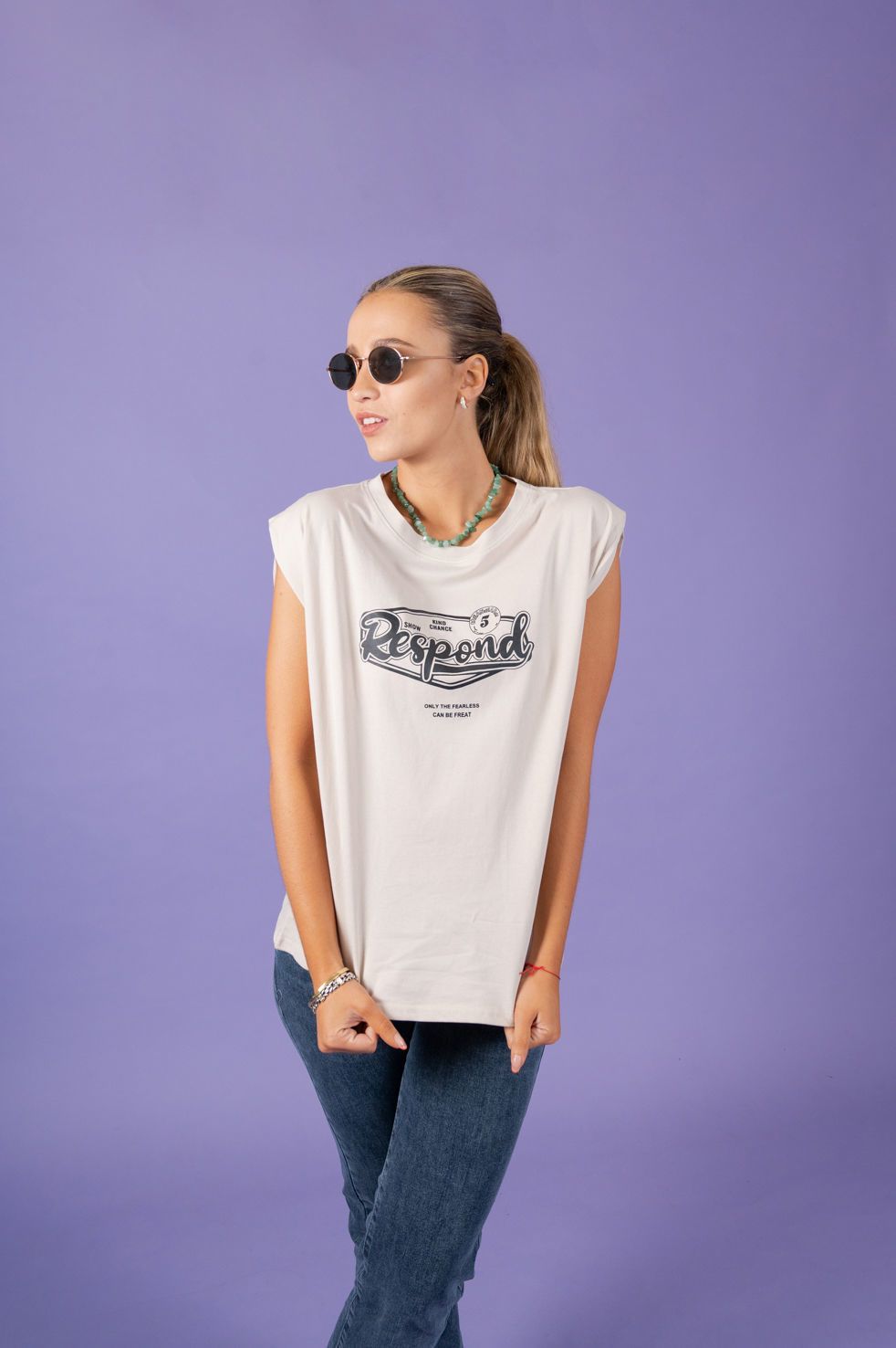 T-SHIRT ESTAMPA RESPOND