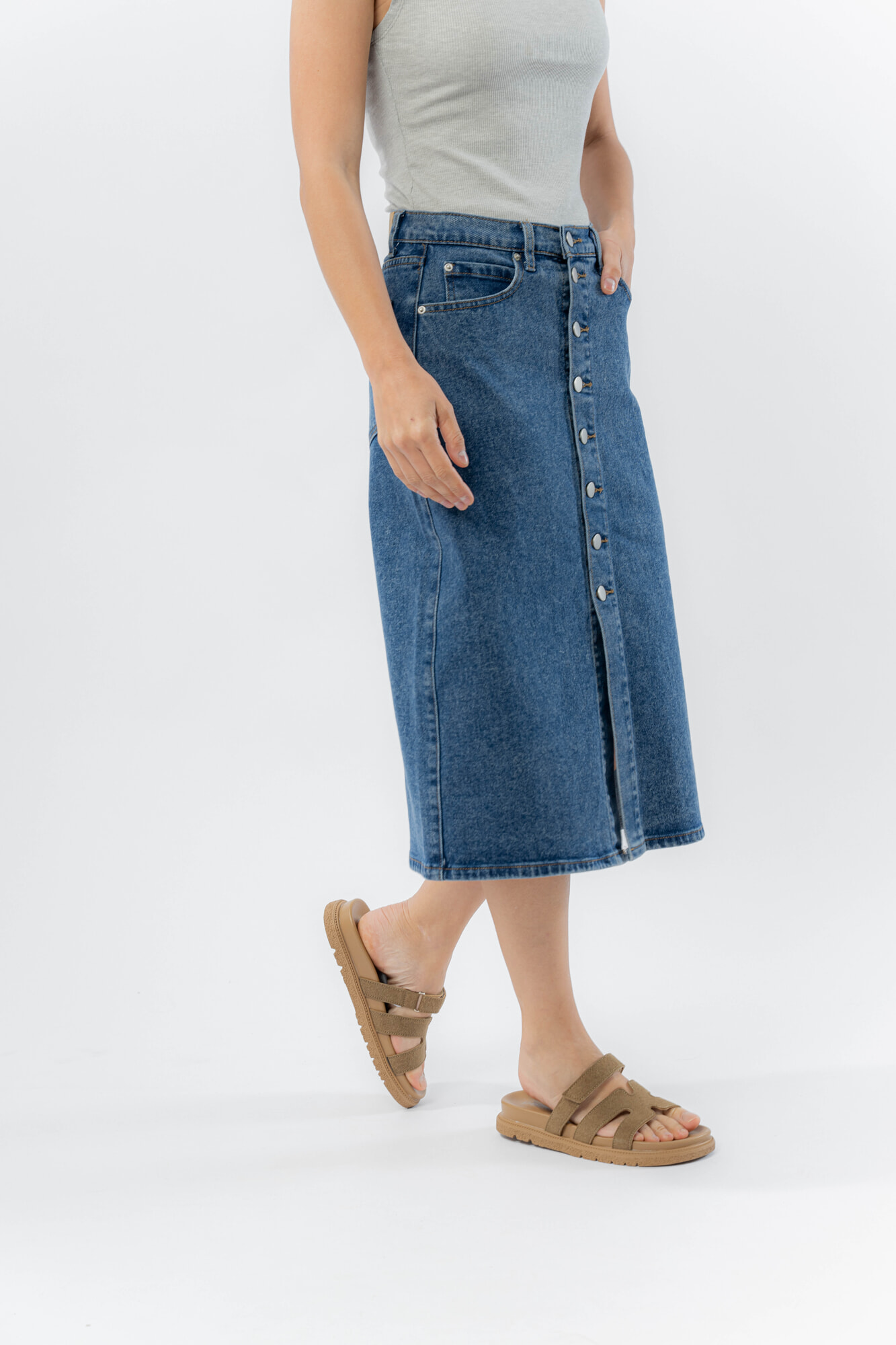 POLLERA DE JEAN AMANECER