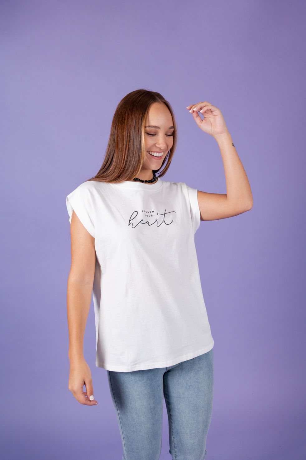 T-SHIRT ESTAMPA HEARD
