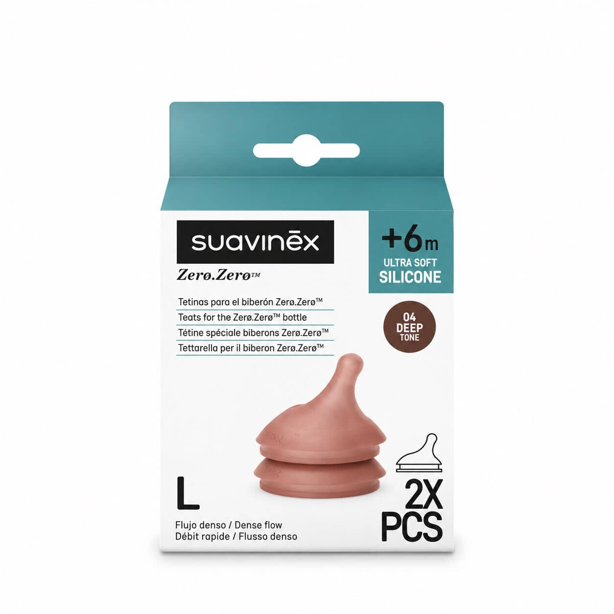 Pack Tetinas Zero Flujo L (Denso) - Deep Suavinex