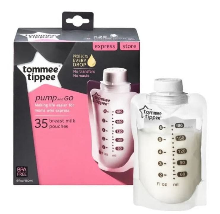 Bolsas P/Conservar Leche 35 un 180 ml Tommee Tippee