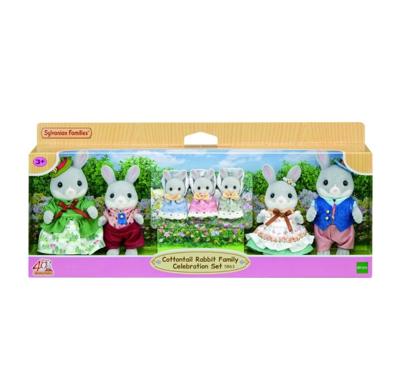 Cottontail Rabbit Family Celebration Set Sylvanian Families
