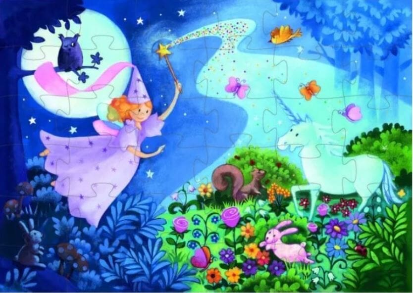 The Fairy And The Unicorn - 36 Pcs Djeco