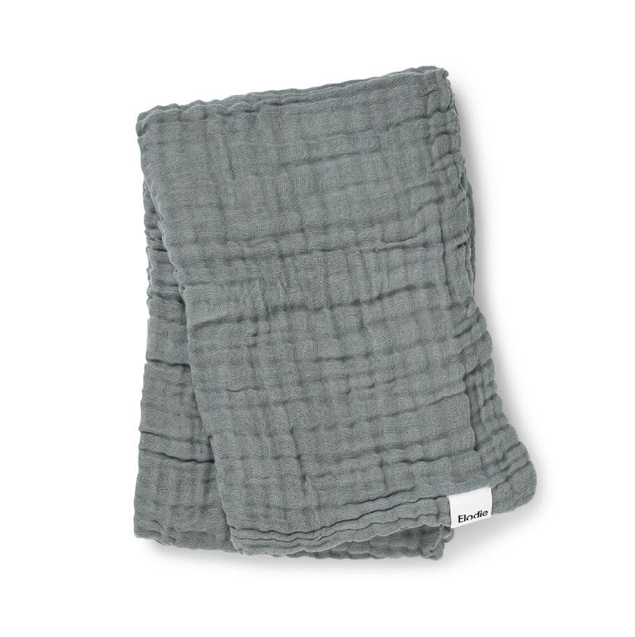 Crinkled Blanket - Deco Turquoise Elodie