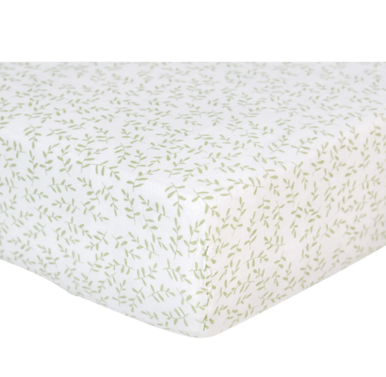 Sabana bajera bebes - Greenery (135x70cm) Lulujo