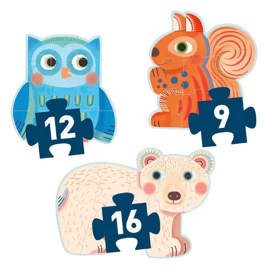 In The Forest - 9, 12, 16 Pcs Djeco