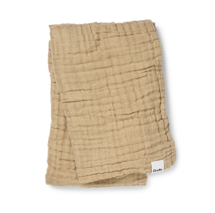 Crinkled Blanket - Pure Khaki Elodie