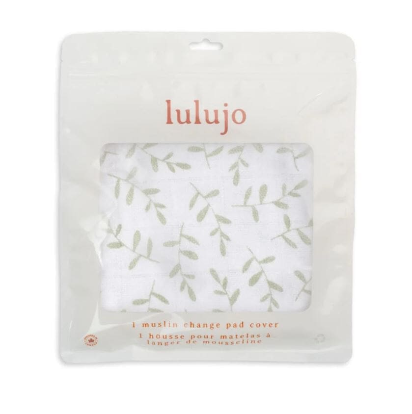 Cubre cambiador Muselina Greenery  Lulujo (81  X 43 cm)
