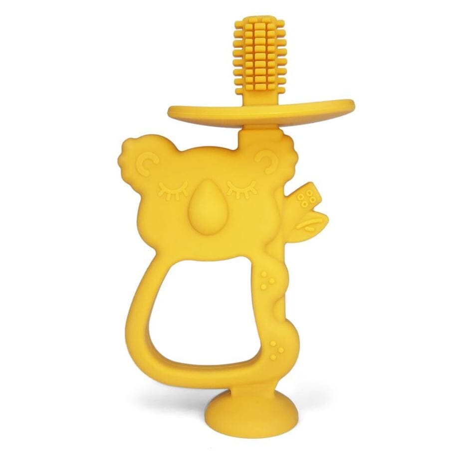 Cepillo de dientes silicona Mostaza Storki
