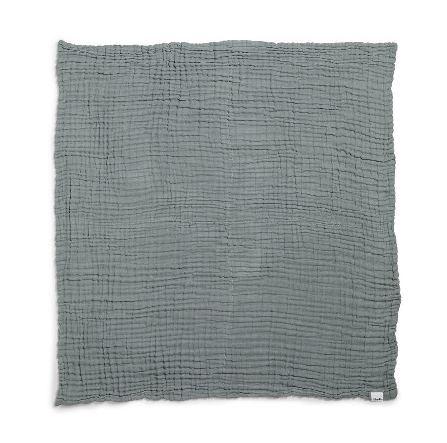 Crinkled Blanket - Deco Turquoise Elodie