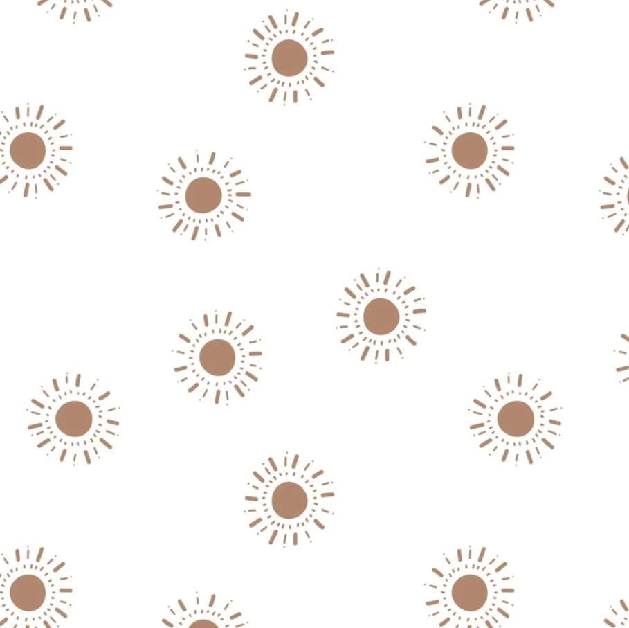 Sábana bajera bebés - Suns (135x70cm) Lulujo