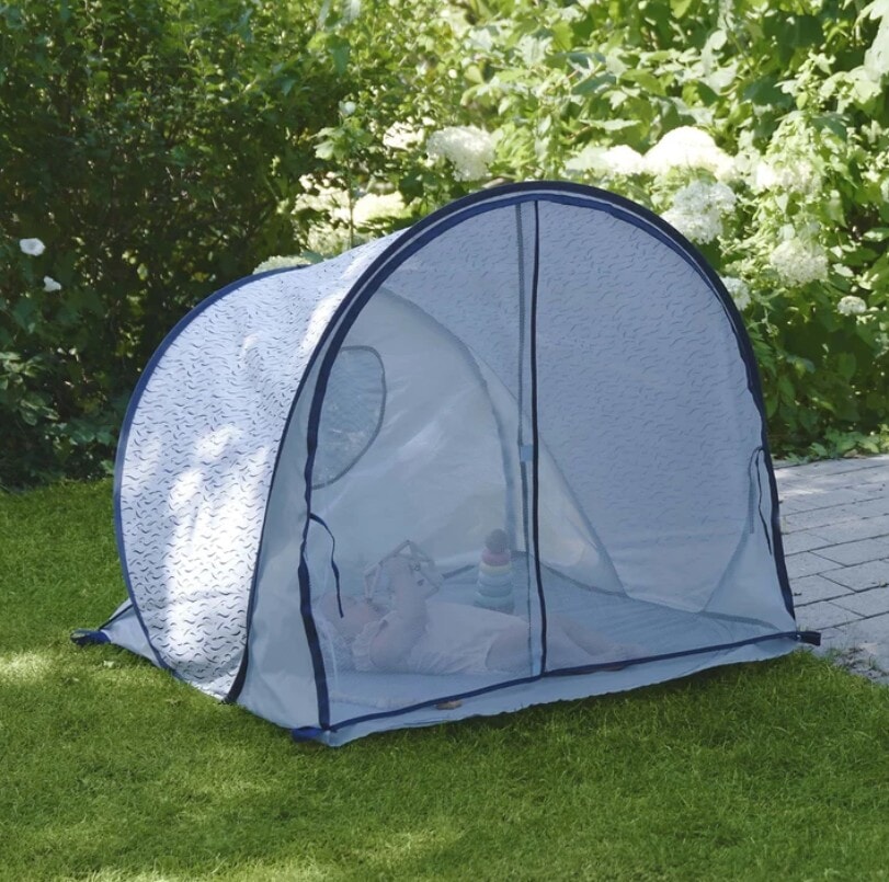 Carpa anti- UV azul con mosquitero Babymoov