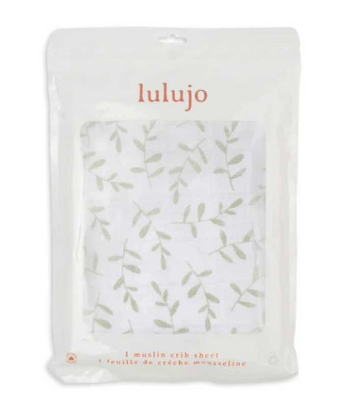 Sabana bajera bebes - Greenery (135x70cm) Lulujo