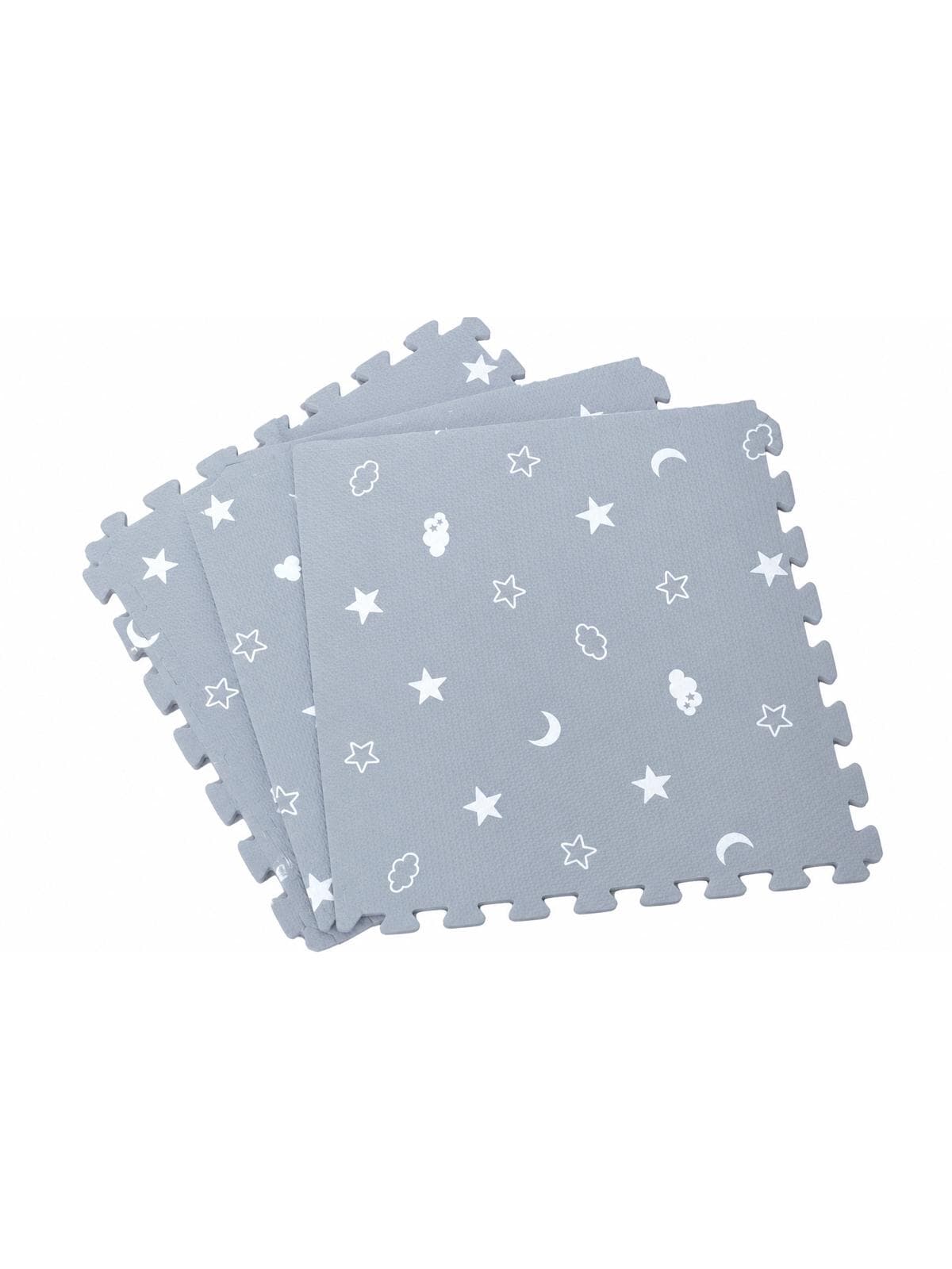 Alfombra Encastrable 4pcs de 60x60 - Estrellas Gris