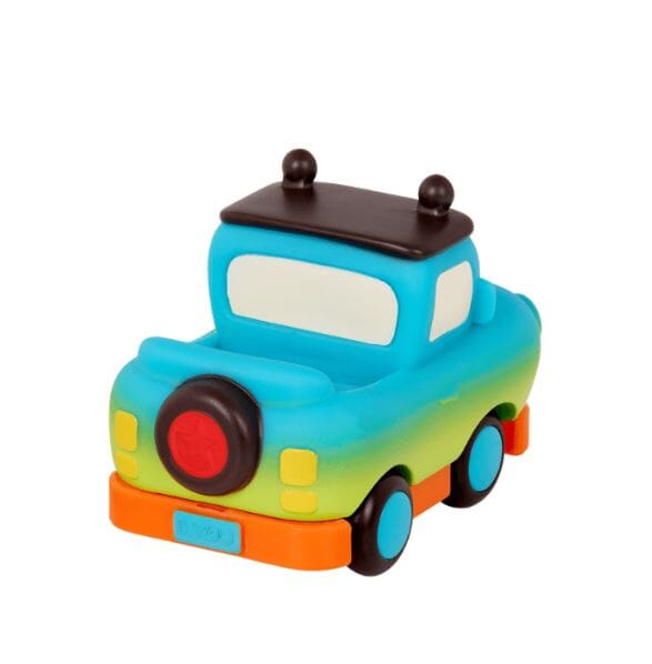 Mini Auto de Goma camion celeste B.Toys