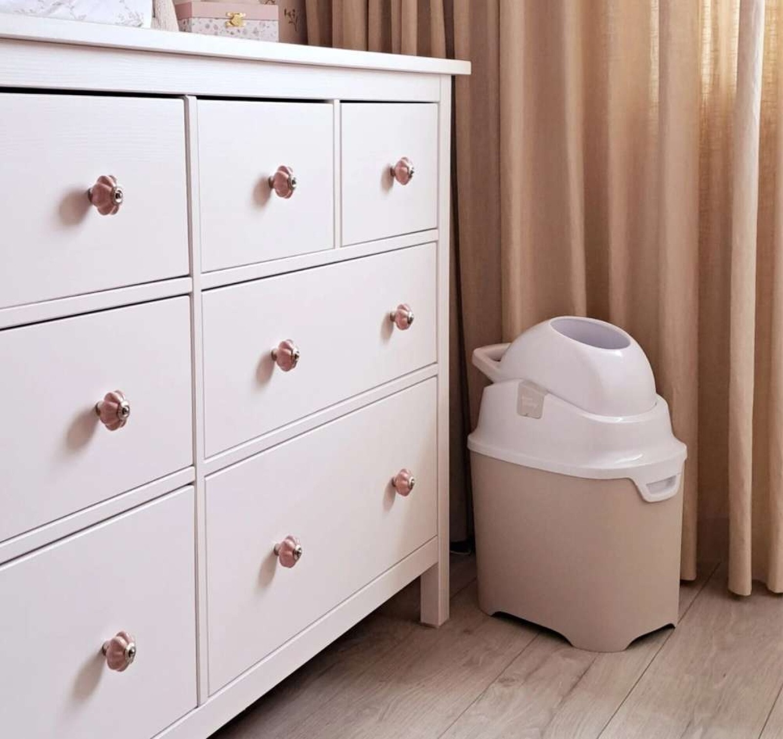 Contendedor de Pañales Diaper Champ Beige Bebesit