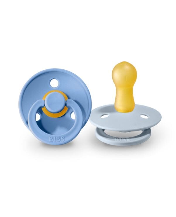Colour 2 Pack Latex Size 2 Sky Blue/Baby Bl Bibs