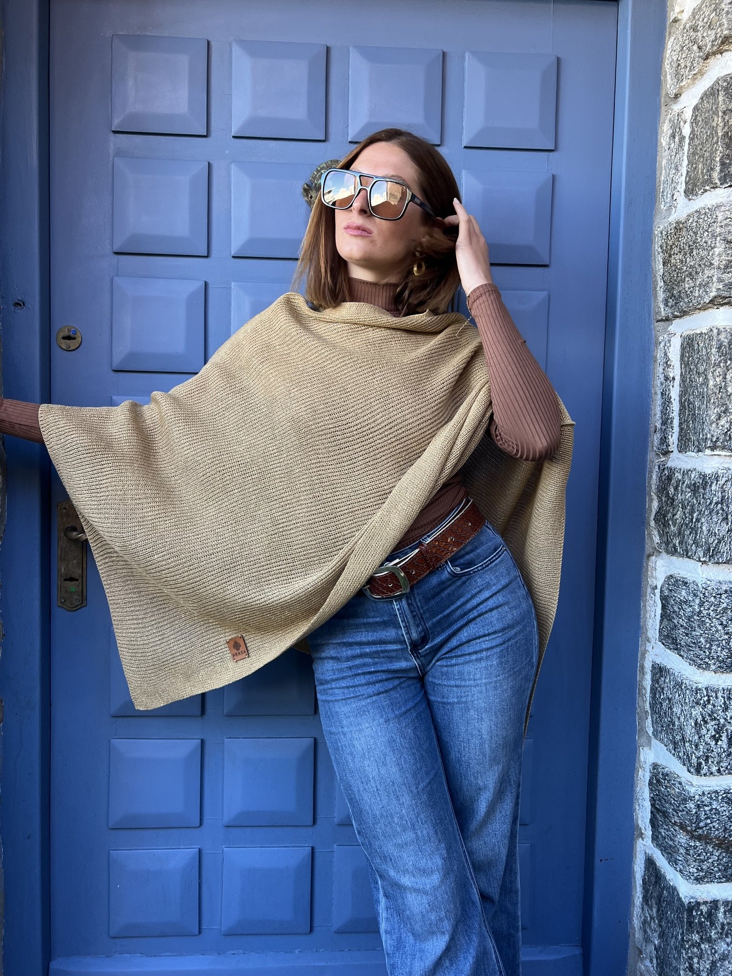 PONCHO TOKYO CON LUREX