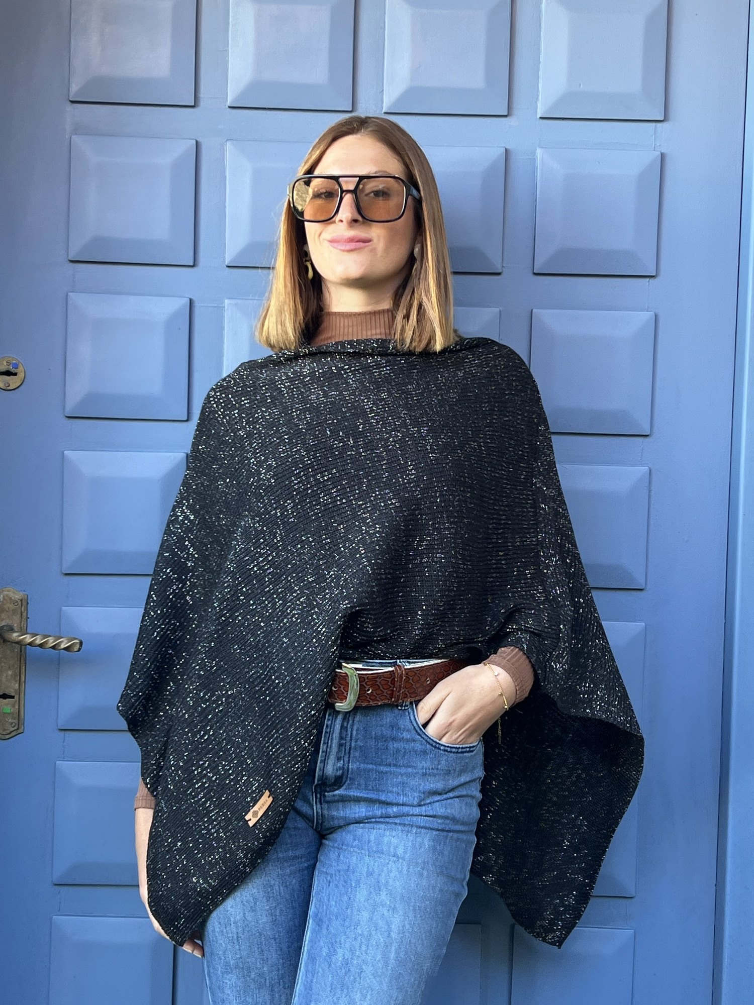 PONCHO TOKYO CON LUREX