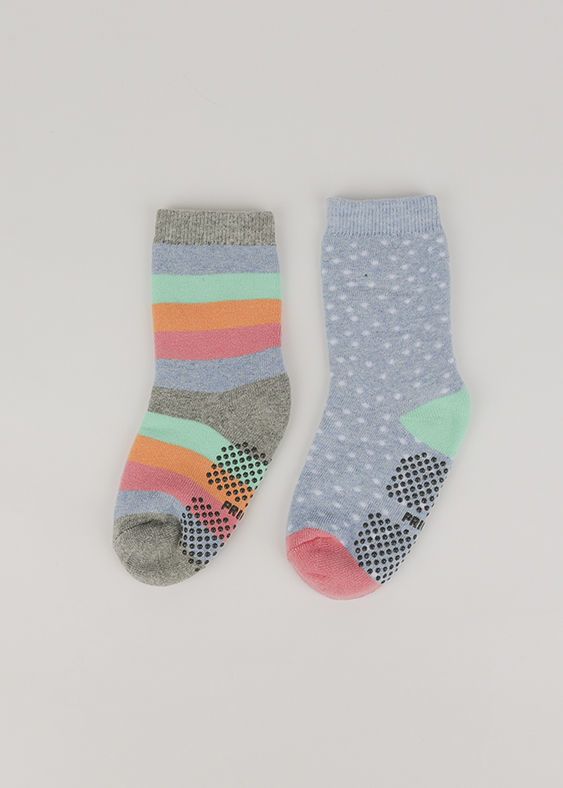 Medias pack x 2 con felpa media caña Dots