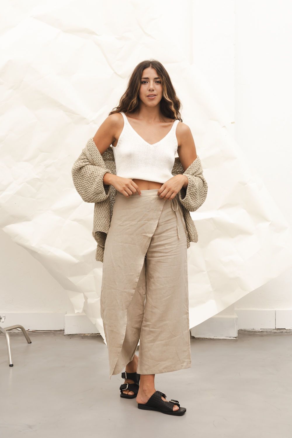 Sandalia trenzada
