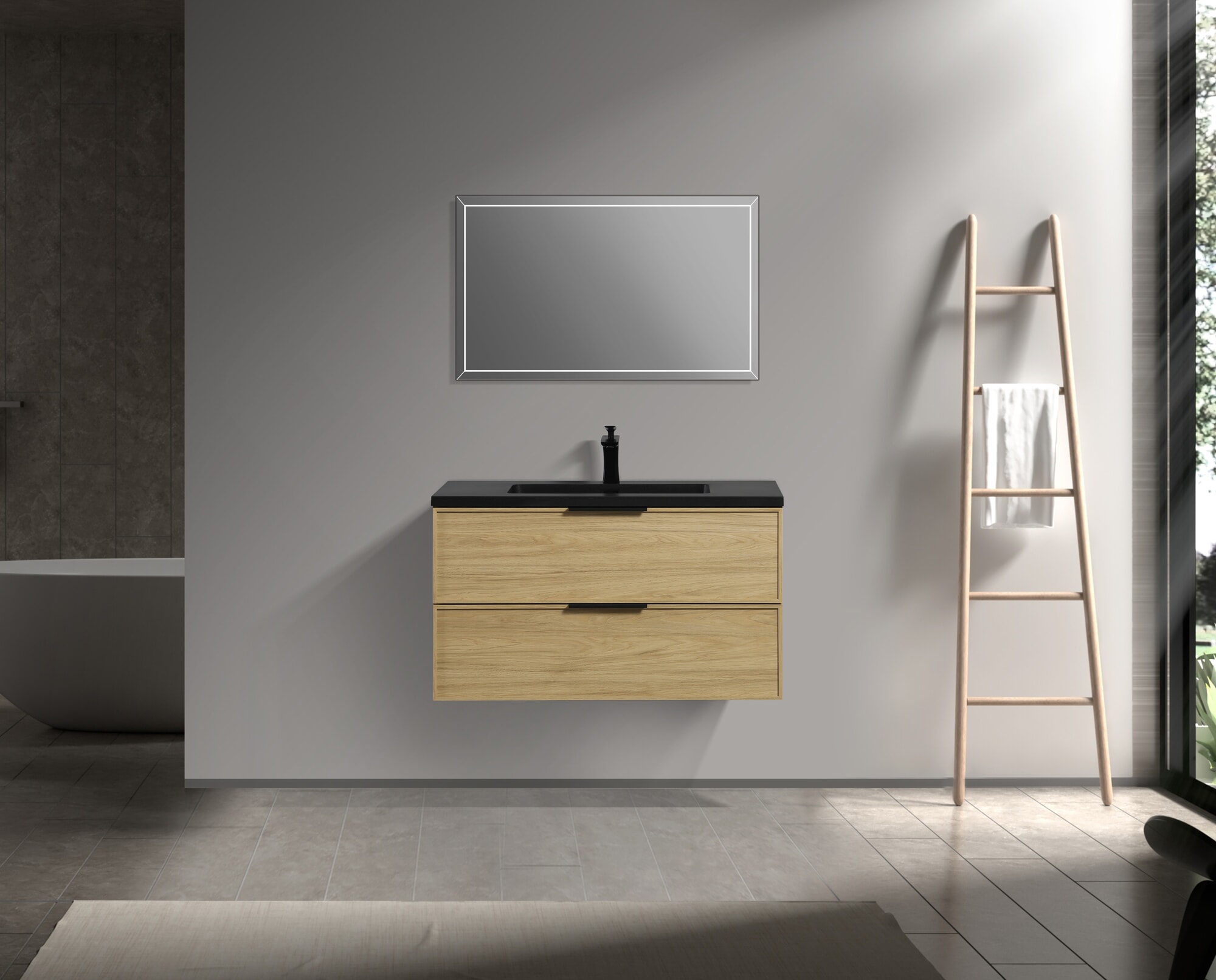 KLIPEN LUX 900 WALNUT S/BACHA 900X480