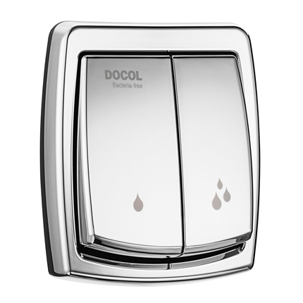DOCOL BOX TAPA PARA VALVULA DOBLE DESCARGA CROMOP BACTERIA FREE