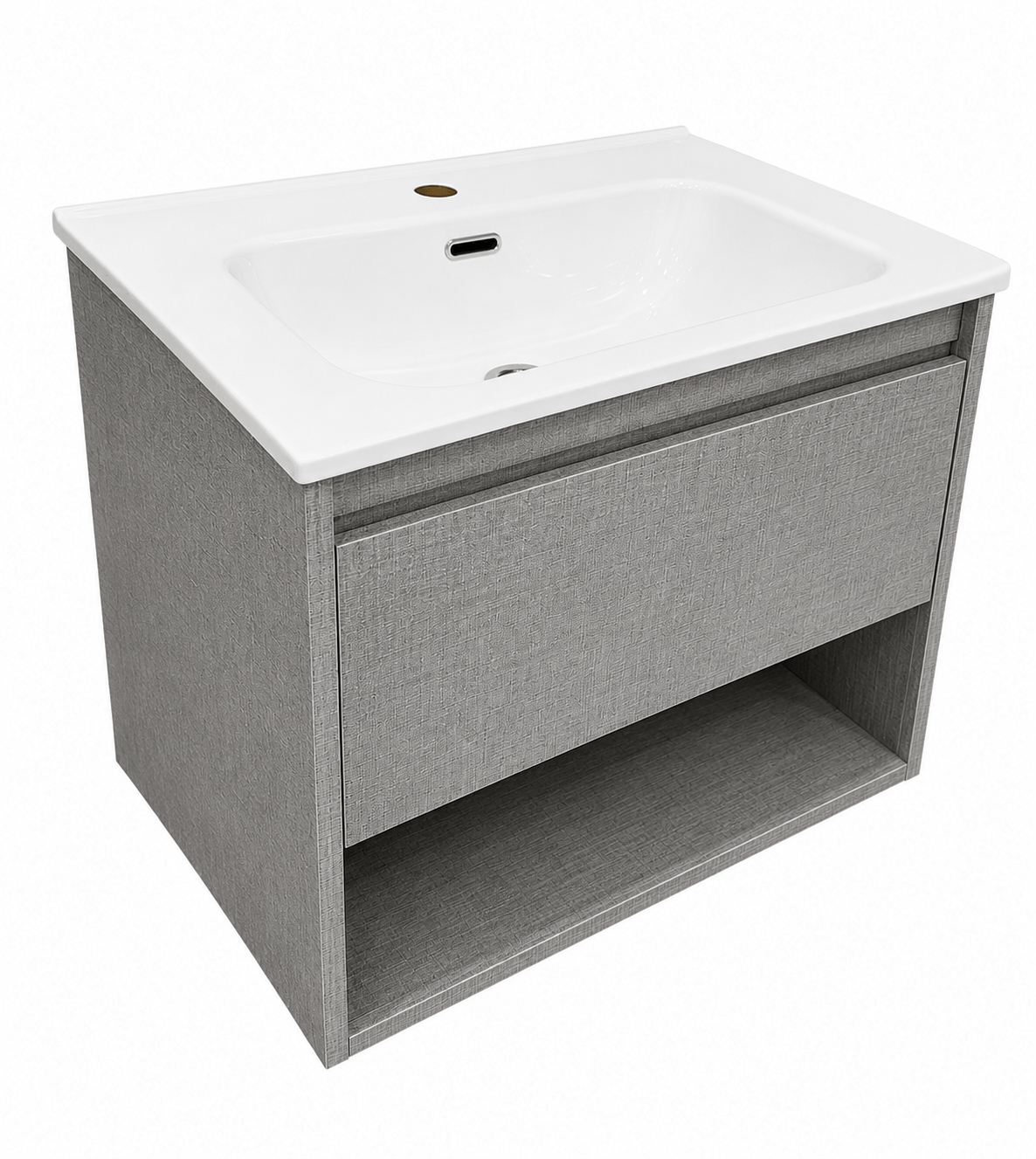 KLIPEN NARA MUEBLE C/CAJON 60X46X50 TEXTIL GRIS SIN MESADA