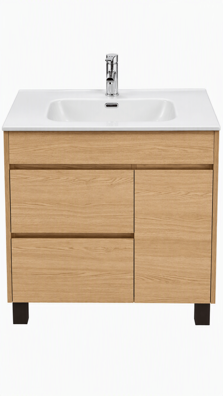 KLIPEN GROVE 800 NATURAL OAK MUEBLE PIE 80X46X72 C/BACHA Y VALV