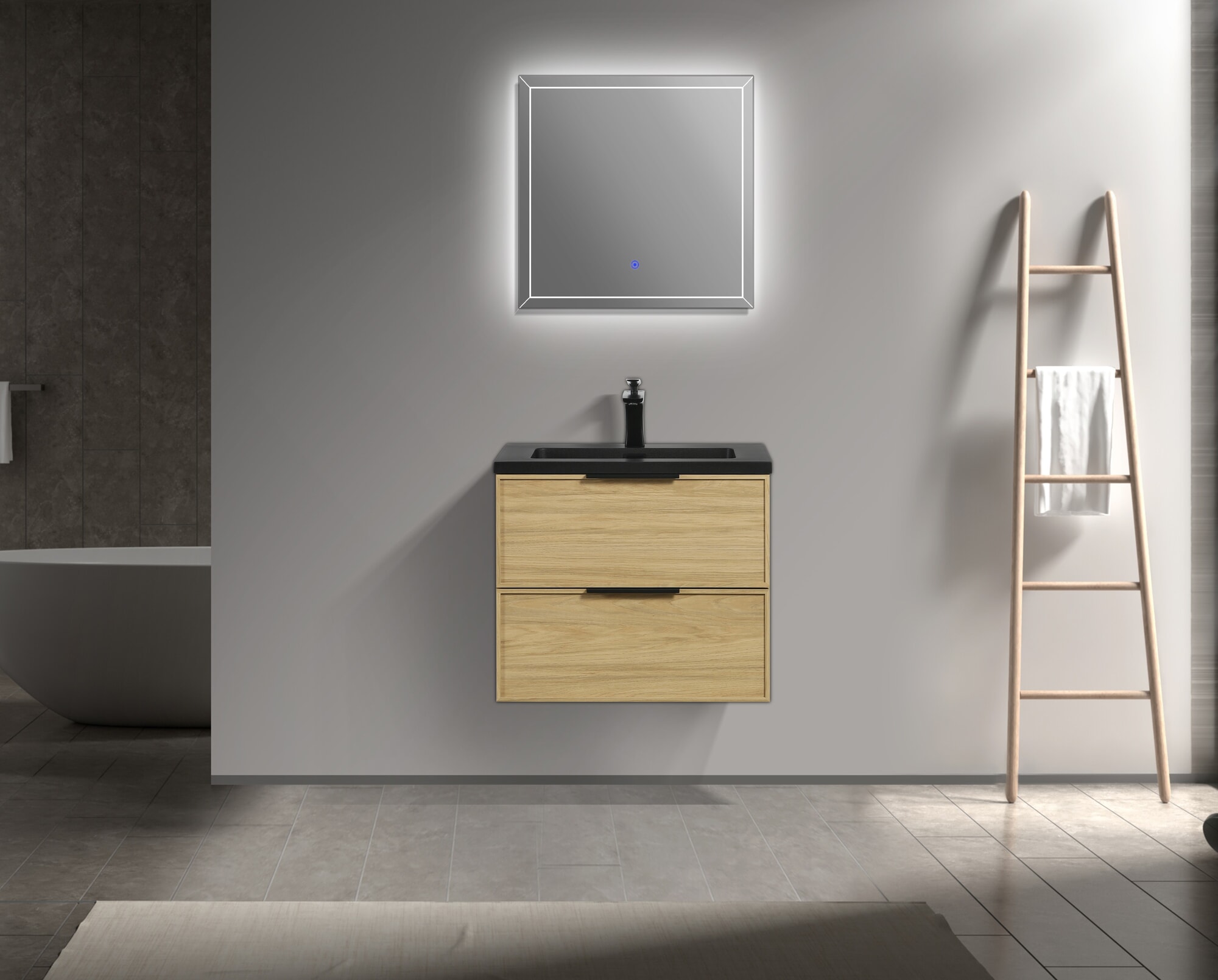 KLIPEN LUX 600 WALNUT  600X480 (NO INCLUYE MESDA)