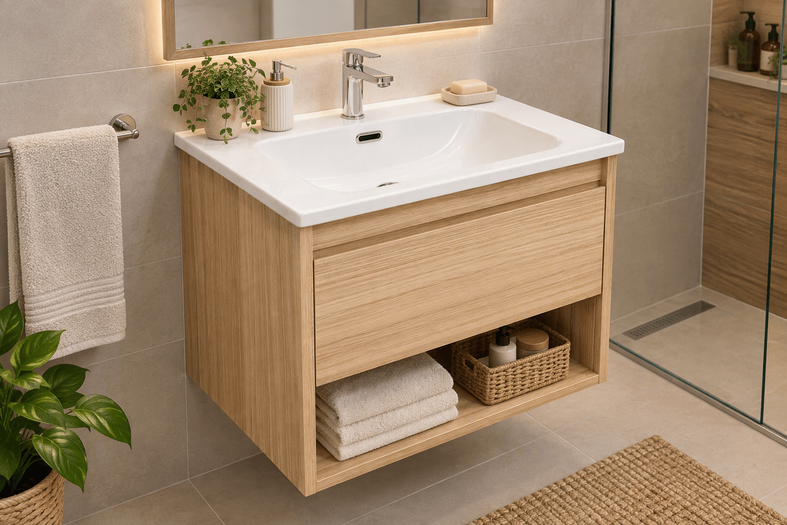 KLIPEN NARA MUEBLE C/CAJON 60X46X50 ALAMO SIN MESADA