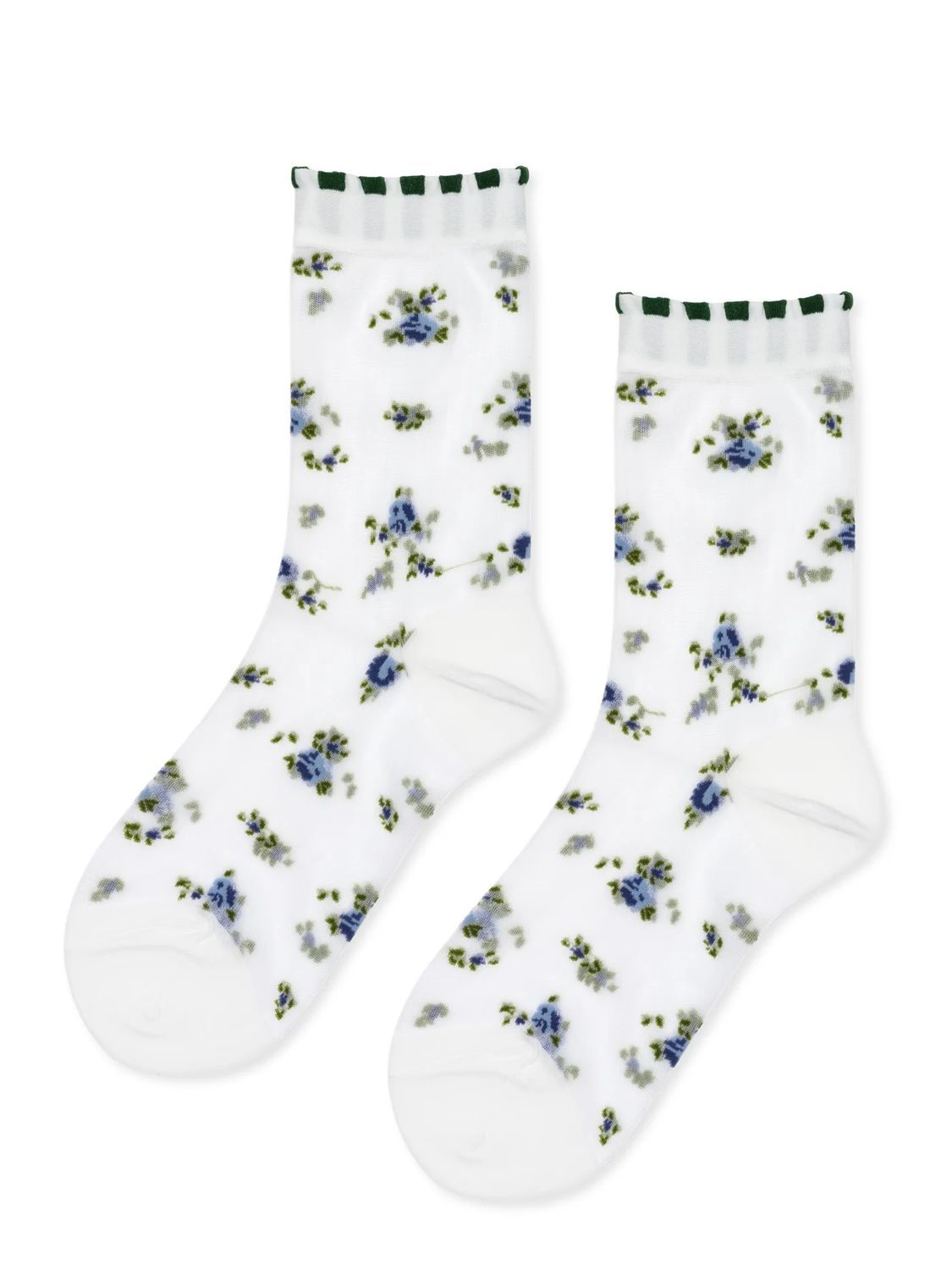 Ashley Floral Sheer Crew