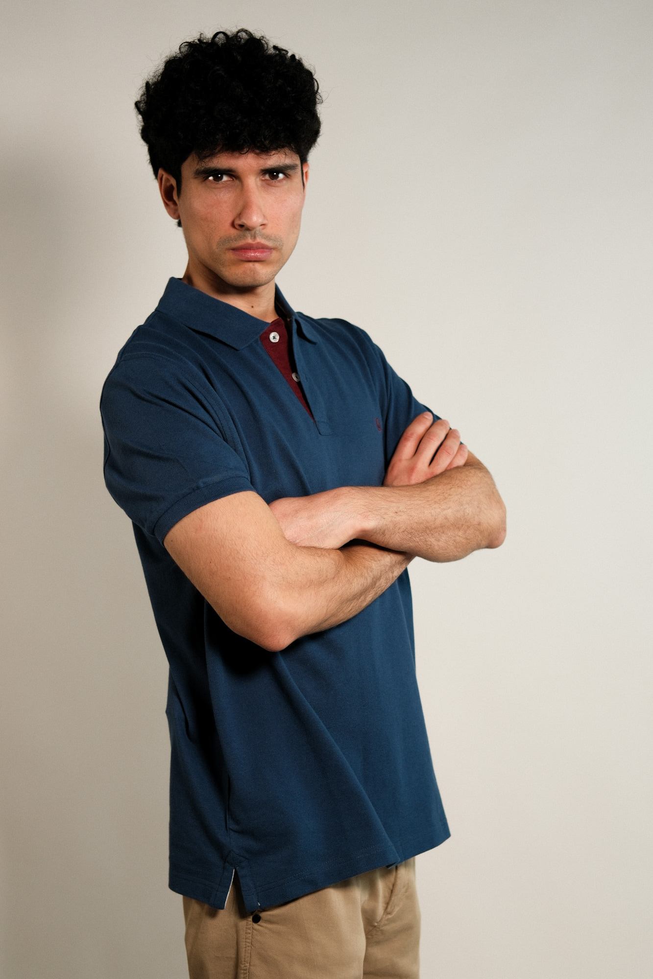 Remera polo pique lisa Lux