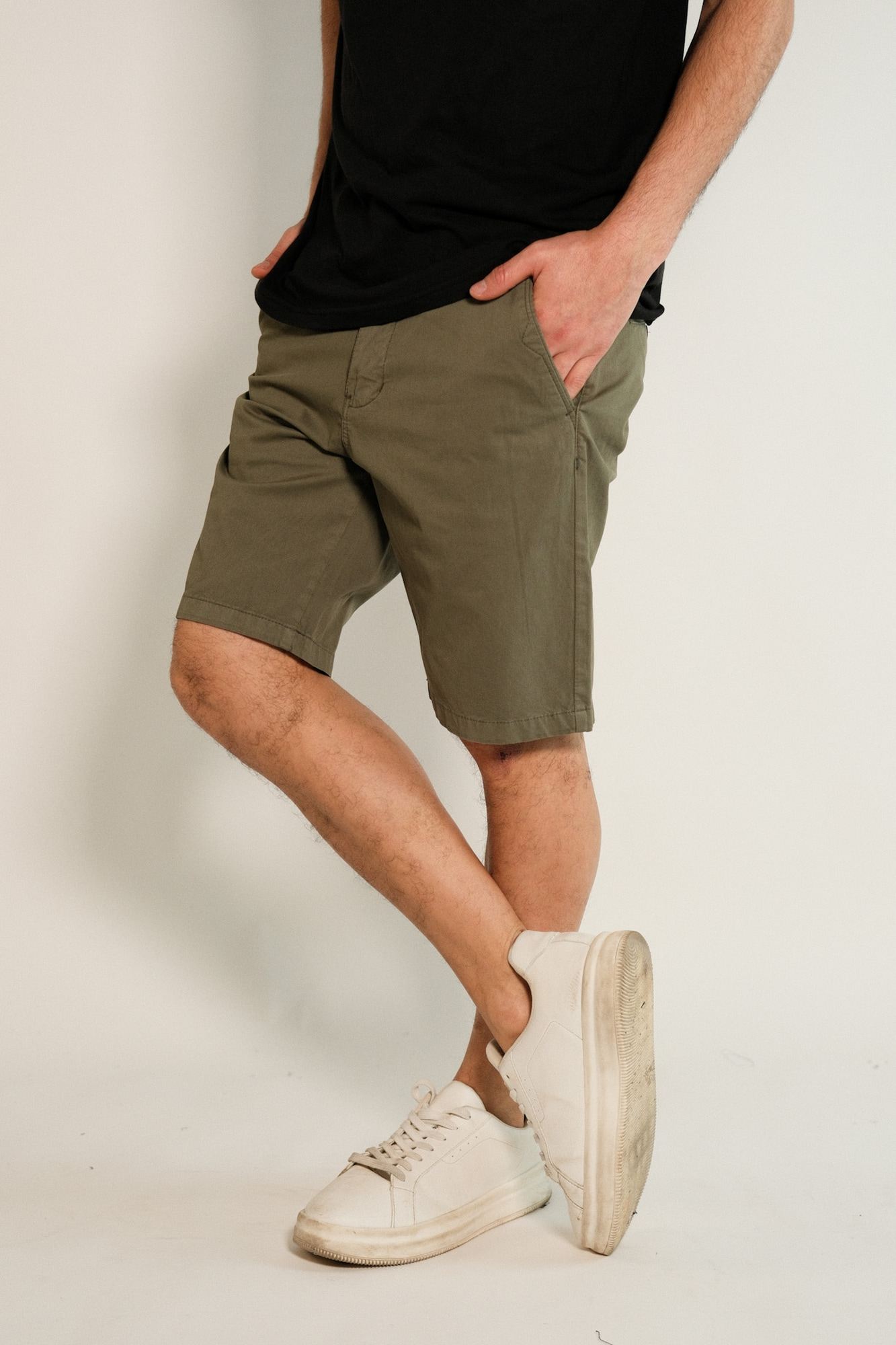 Bermuda chino de gabardina con lycra Lyon