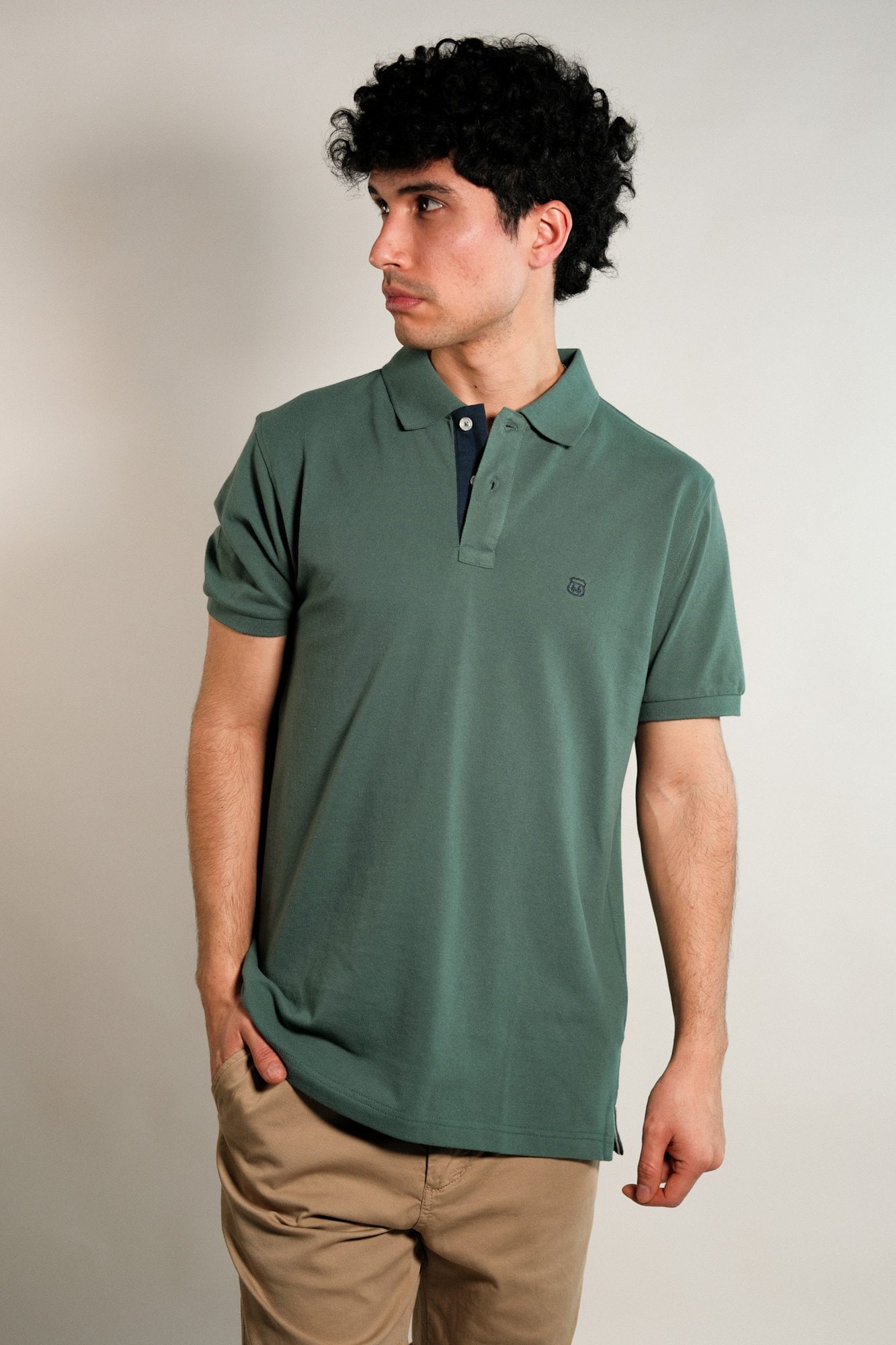 Remera polo pique lisa Lux