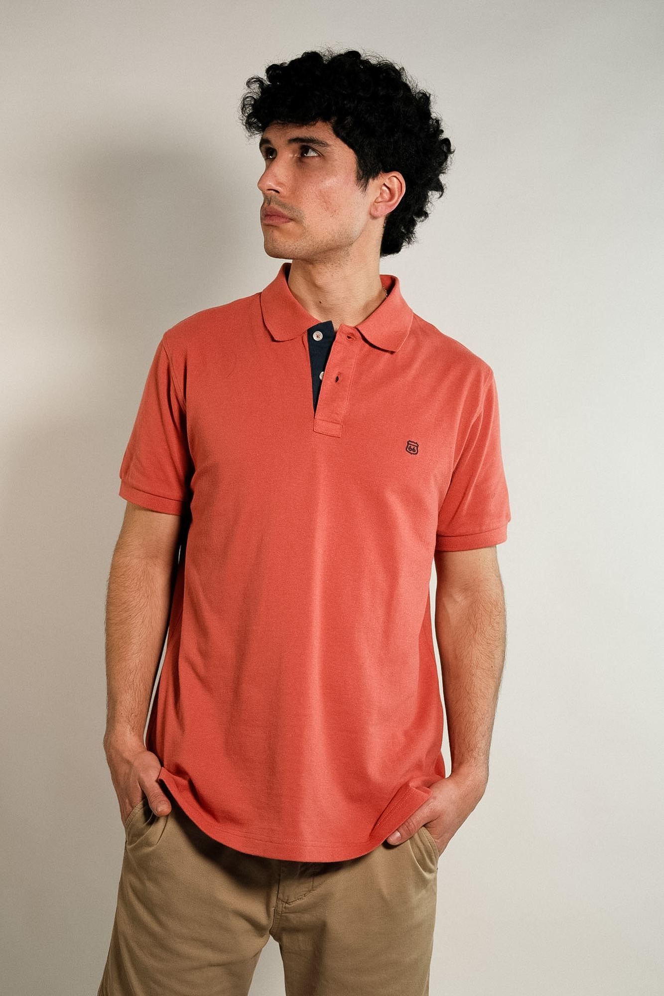 Remera polo pique lisa Lux