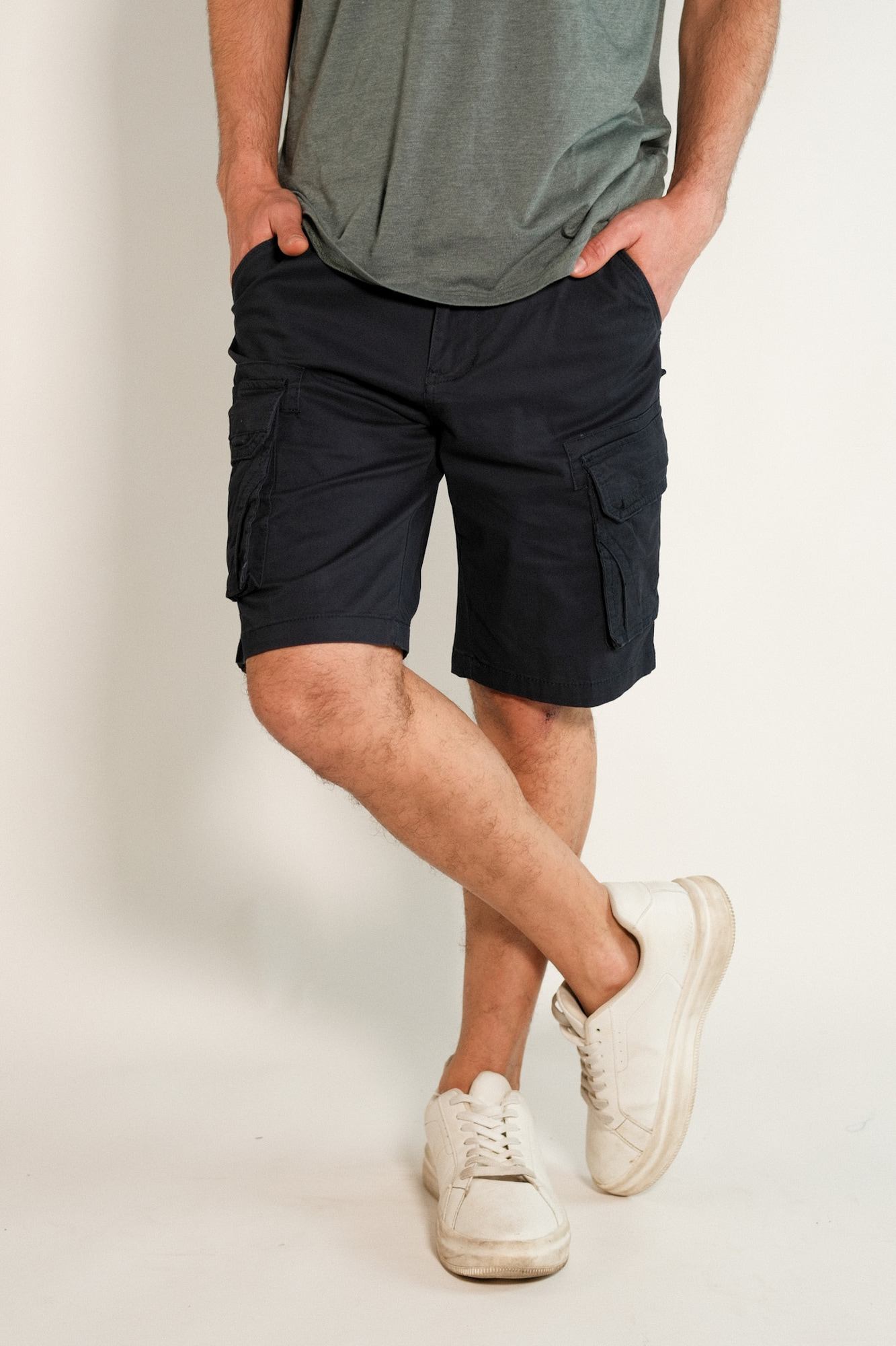 Bermuda cargo de gabardina con lycra Marsella