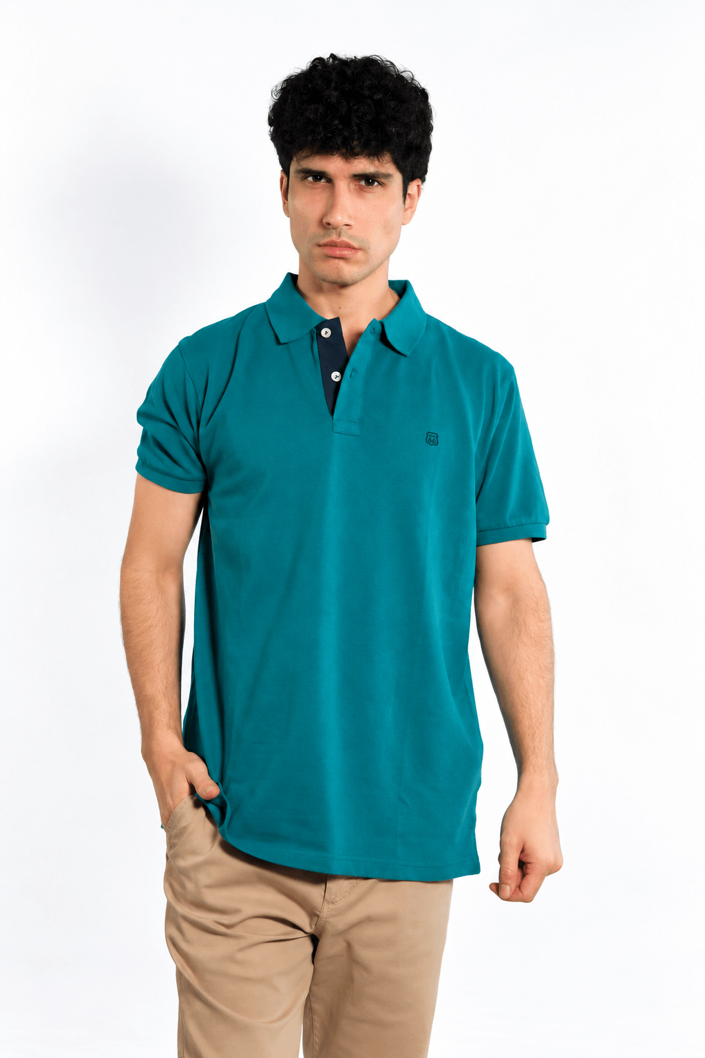 Remera polo pique lisa Lux