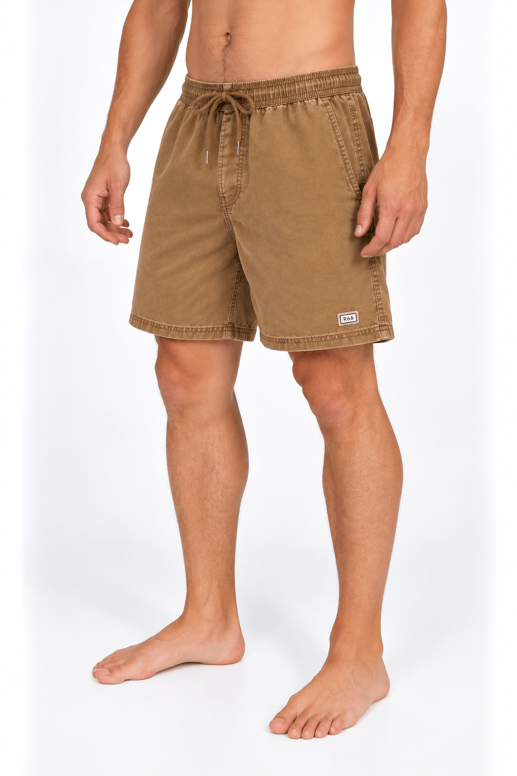 Short de baño liso Acid Wash Avici