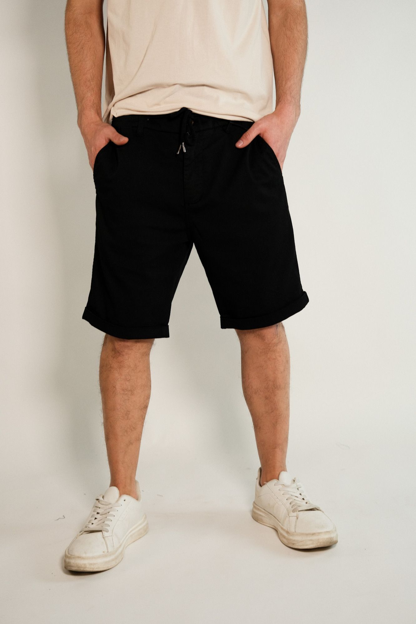 Bermuda chino de gabardina c/lycra y cordón de ajuste Nantes