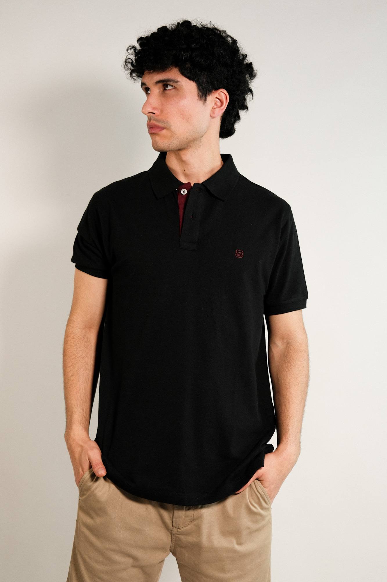 Remera polo pique lisa Lux