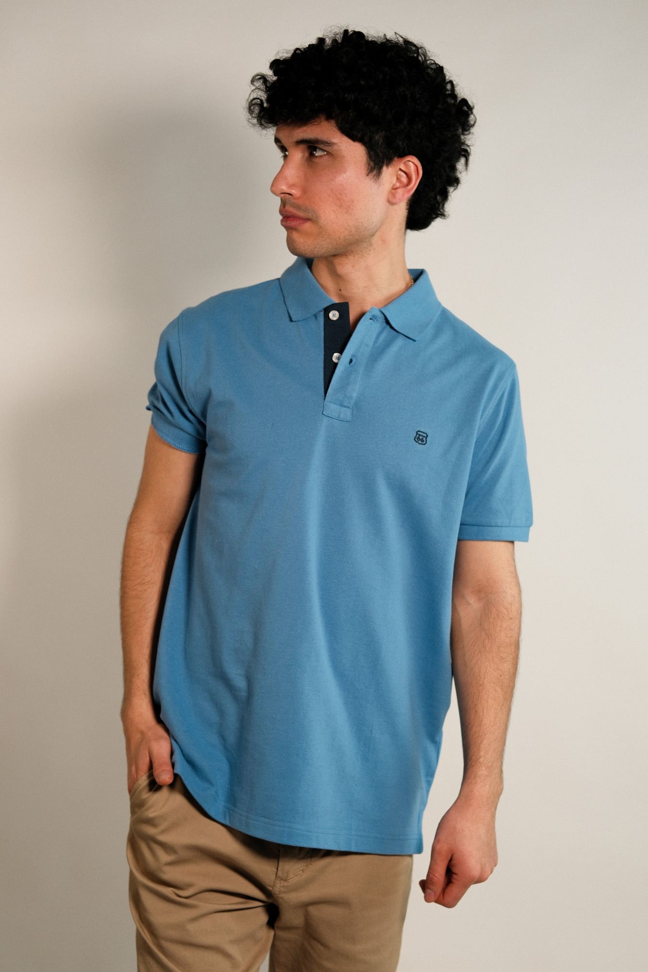 Remera polo pique lisa Lux